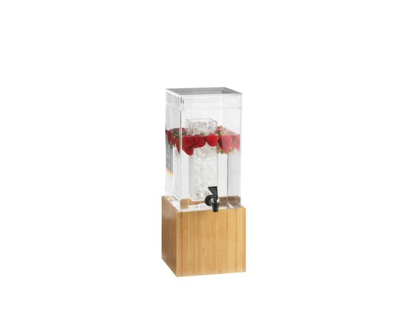 Bamboo 1-1/2 Gallon Beverage Dispenser Ice Chamber