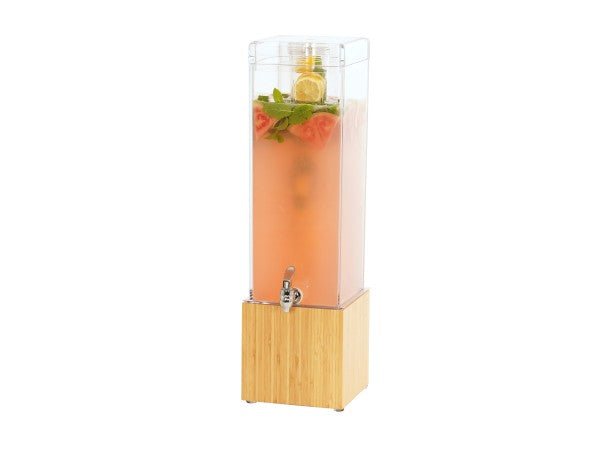 Bamboo 3 Gallon Beverage Dispenser Infuser