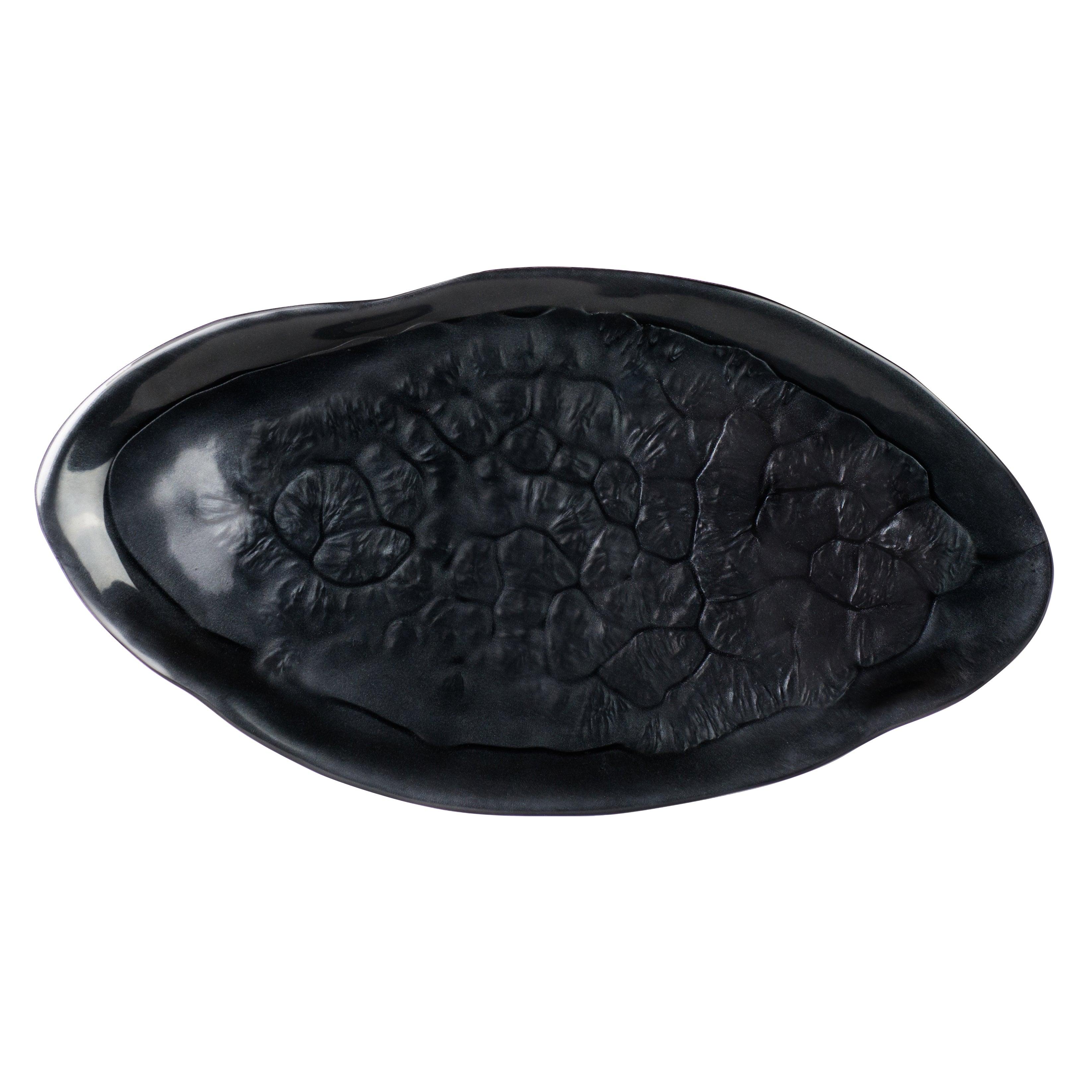 Oval Tray L 18.0" W 9.75" Wave