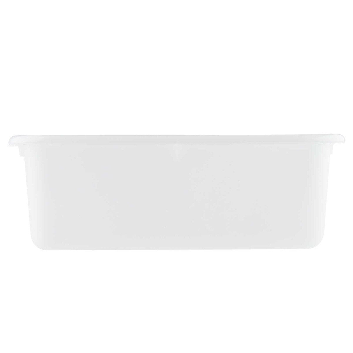 White Tote Box 21-1/2" x 15-3/4" x 7"