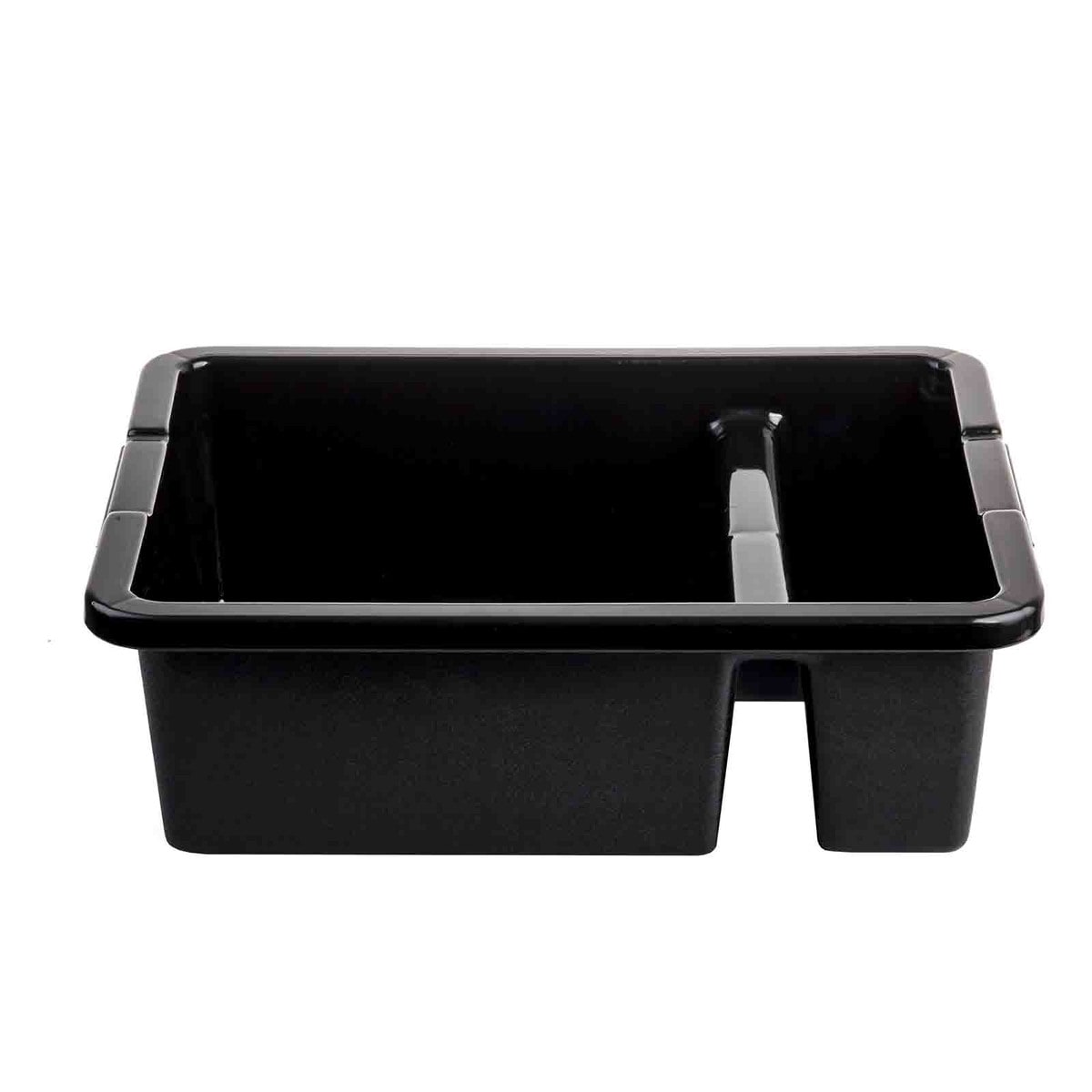 Tote Box, 21" x 17" x 7", divided, black