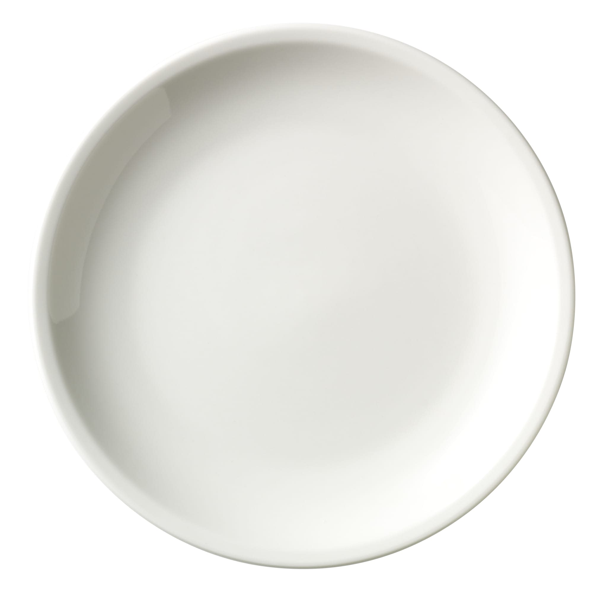 Porcelana 8.25" Round Narrow Rim Plate, Bright White