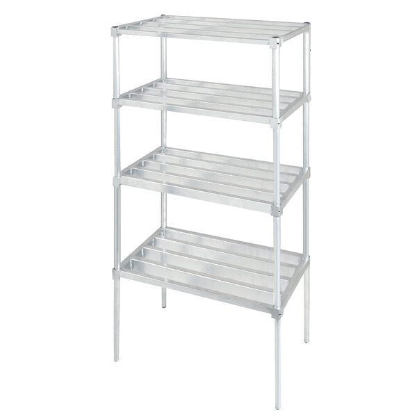 24" x 48" Adjustable Tubular Aluminum 4-Shelf Kit
