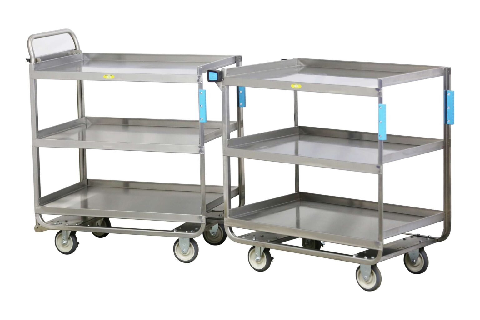 Push-Pull Trailing Utility Cart, 3-Tier, Open Design, 700 lb. Capacity