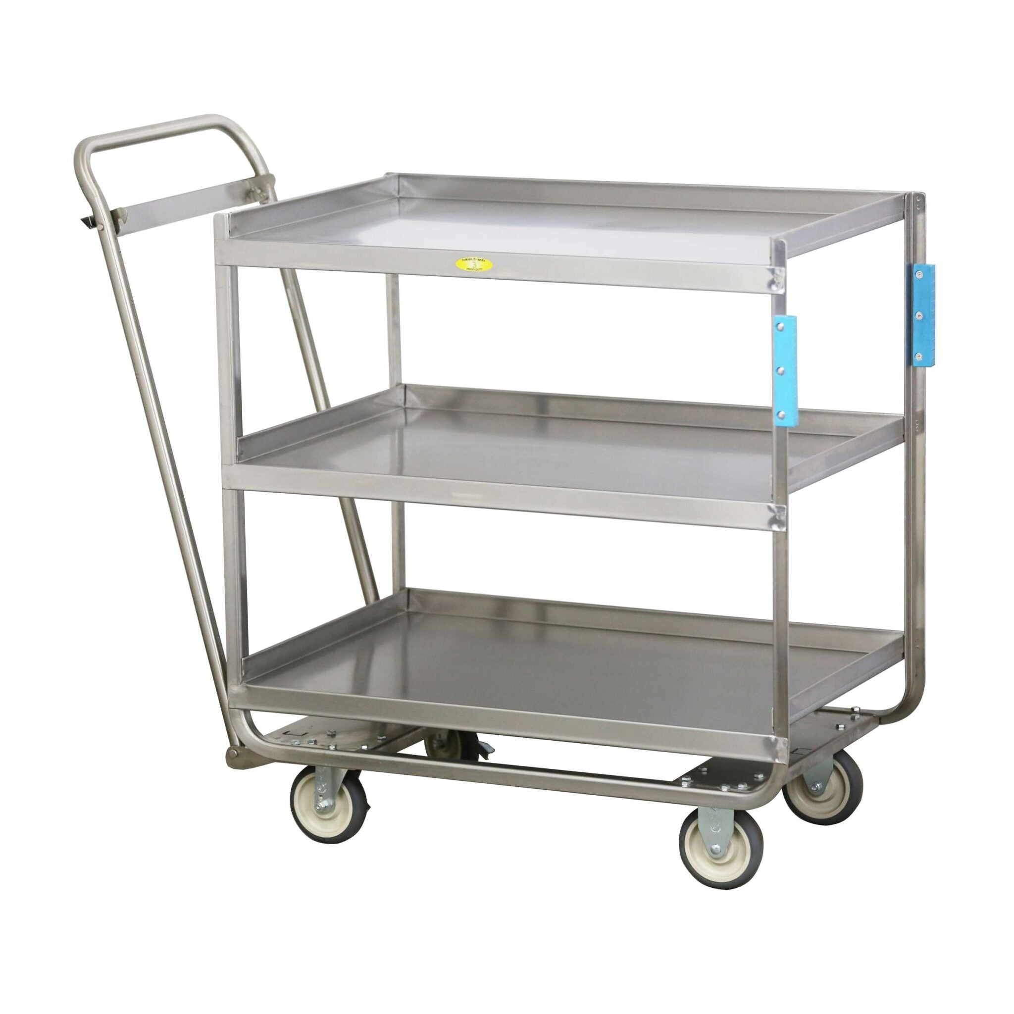 Push-Pull Heavy Duty Utility Cart, 3-Tier, Open Design, 700 lb. Capacity
