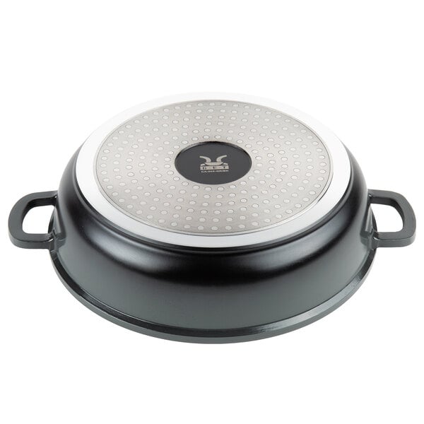 3 Qt. Heiss Braiser Pan, Gray with Lid