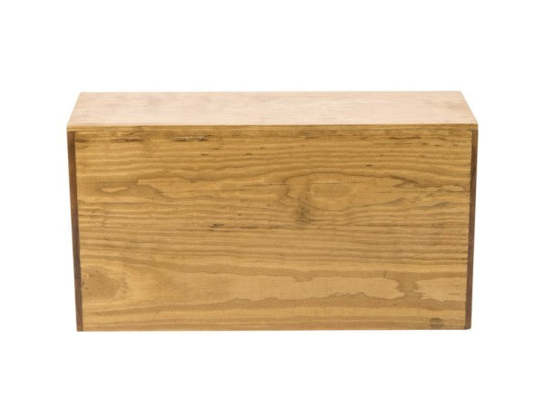 20.5" Rustic Pine Rectangular Pine Wood Riser, 11"H