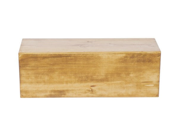 20.5" Rustic Pine Rectangular Pine Wood Riser, 7"H