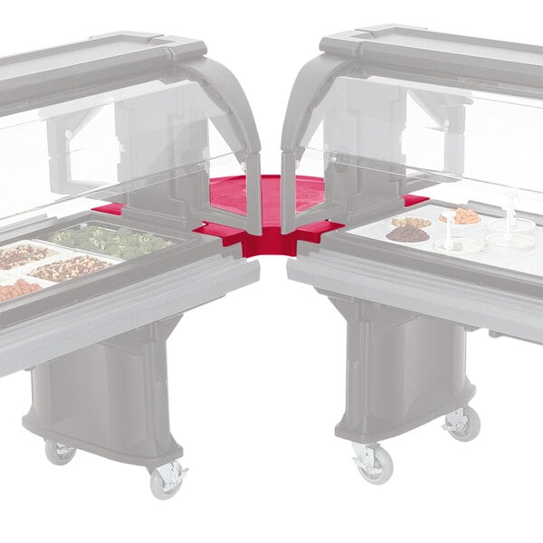Hot Red Corner Connector for Versa Food Bar