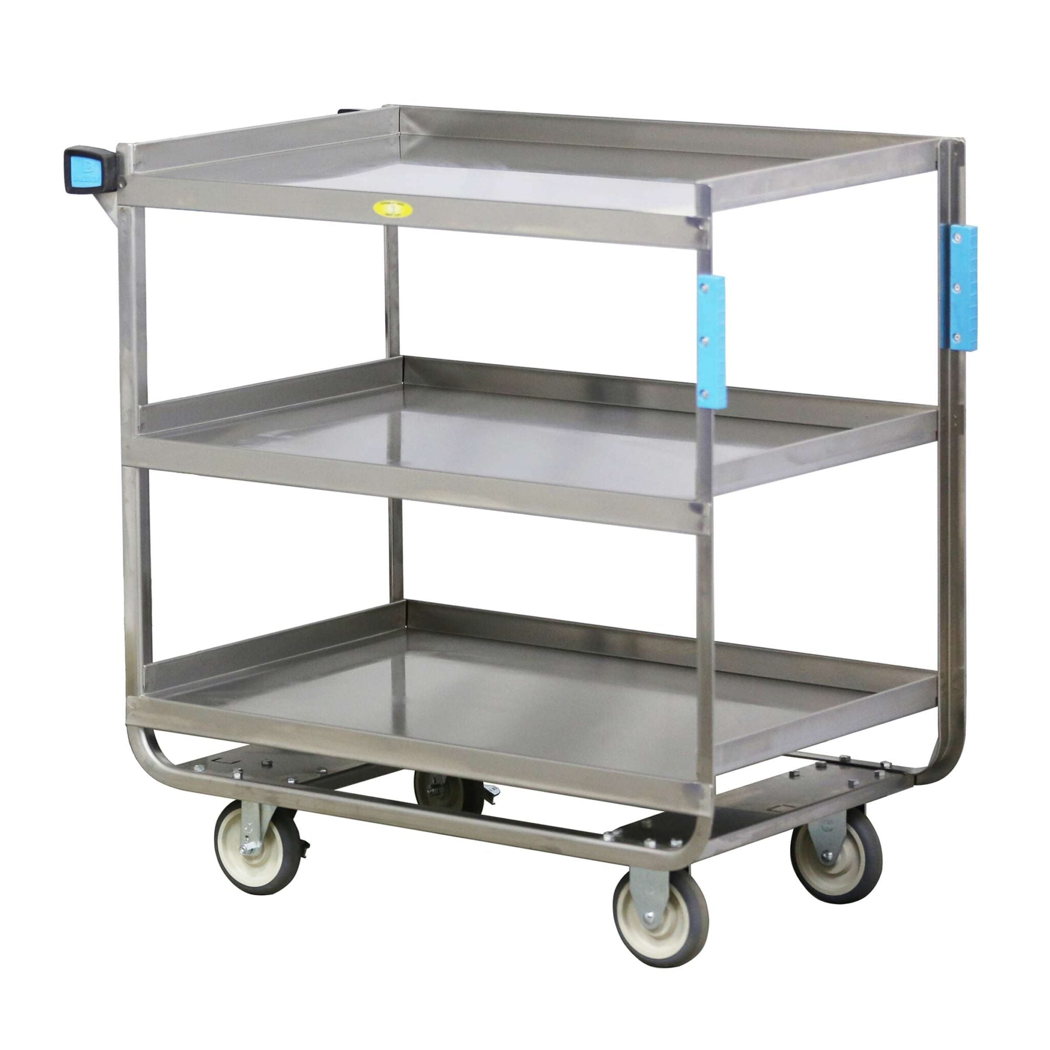 Push-Pull Trailing Utility Cart, 3-Tier, Open Design, 700 lb. Capacity