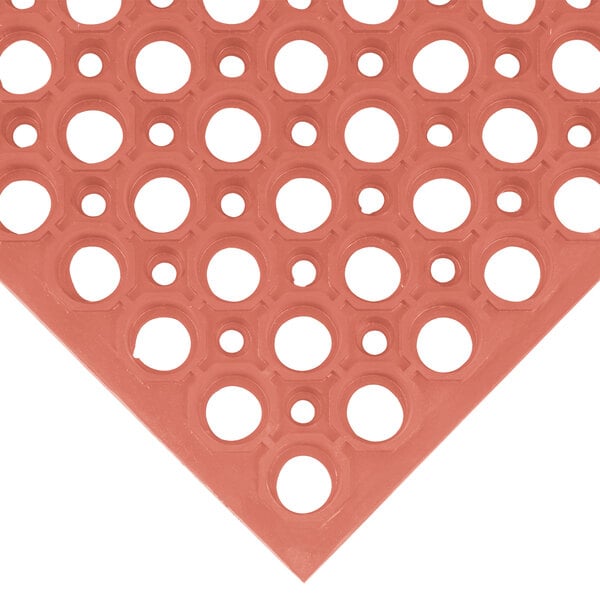 VIP Tuffdek Anti-Fatigue Mat - 3' x 3', Rubber, Red