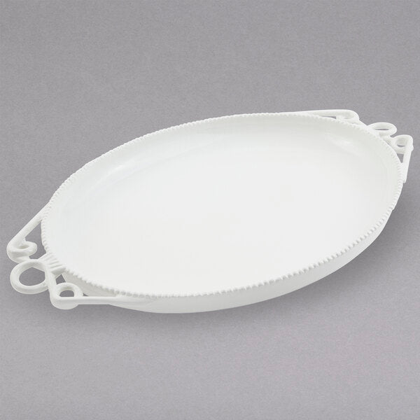 Bolero 22" x 16-3/4" Pearl White Platter