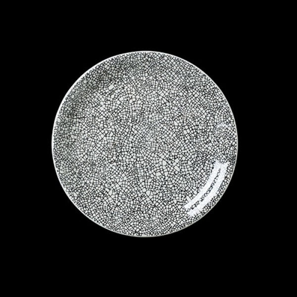 Ink Crackle Taste Coupe Plate 8.0"