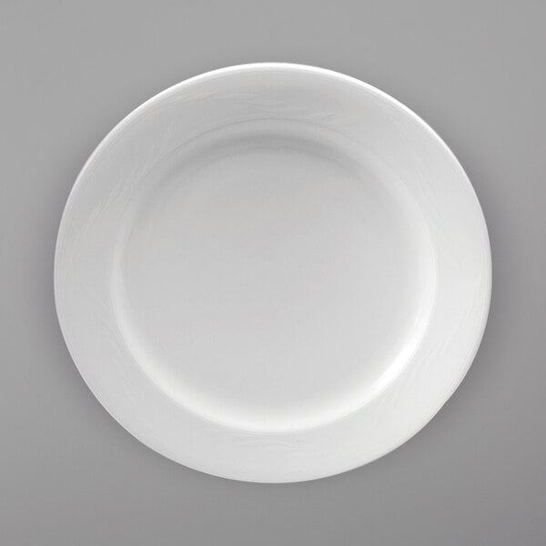 6" Bright White Porcelain Appetizer Plate