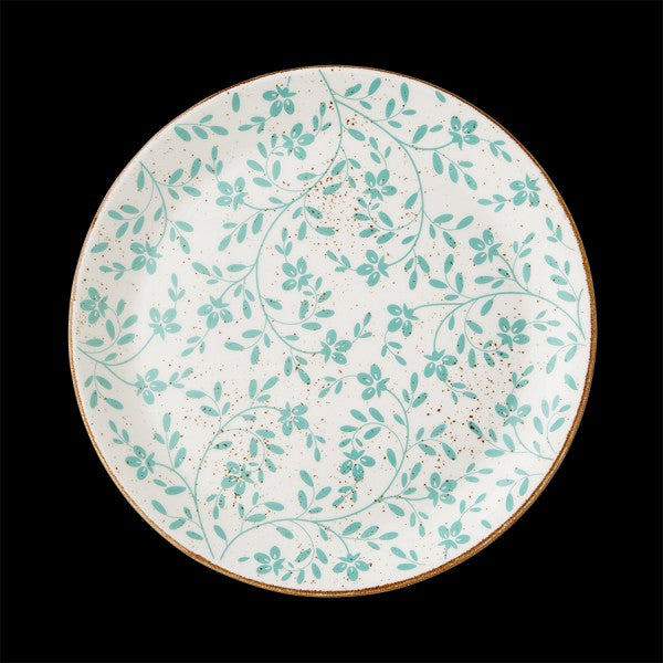 Impressions Plate 11.0" Flora Aqua