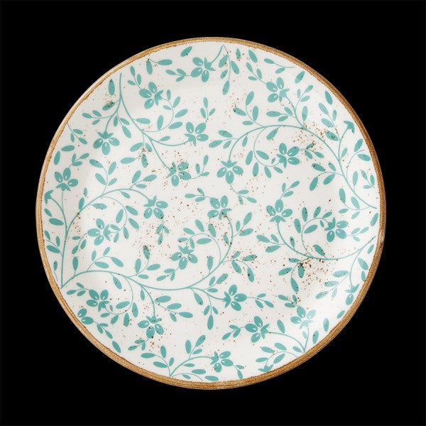 Impressions Plate 10.0" Flora Aqua