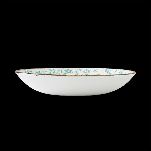 Impressions Bowl 10.0" 1.375qt Flora Aqua