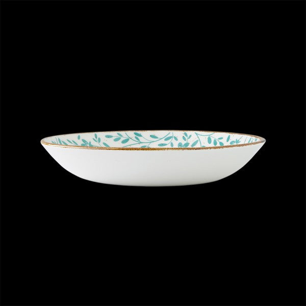 Impressions Bowl 8.5" 27.0oz Flora Aqua