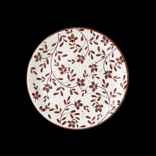Impressions Plate 8.0" Flora Brown