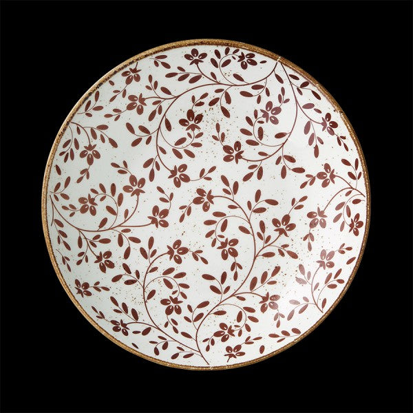 Impressions Bowl 10.0" 1.375qt Flora Brown