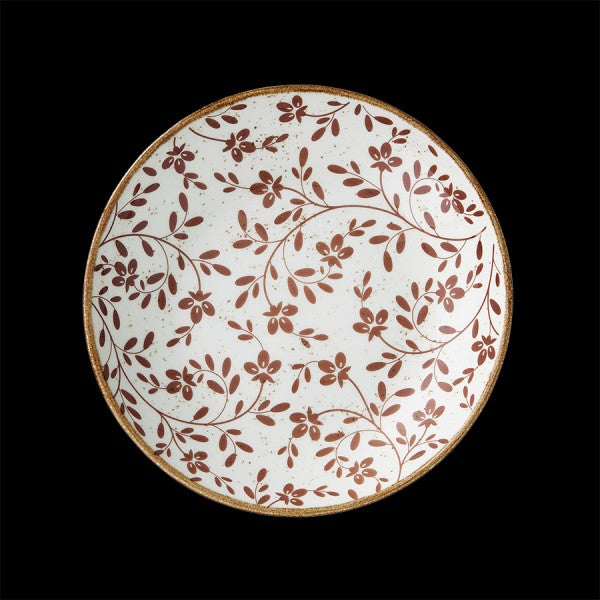 Impressions Bowl 8.5" 27.0oz Flora Brown