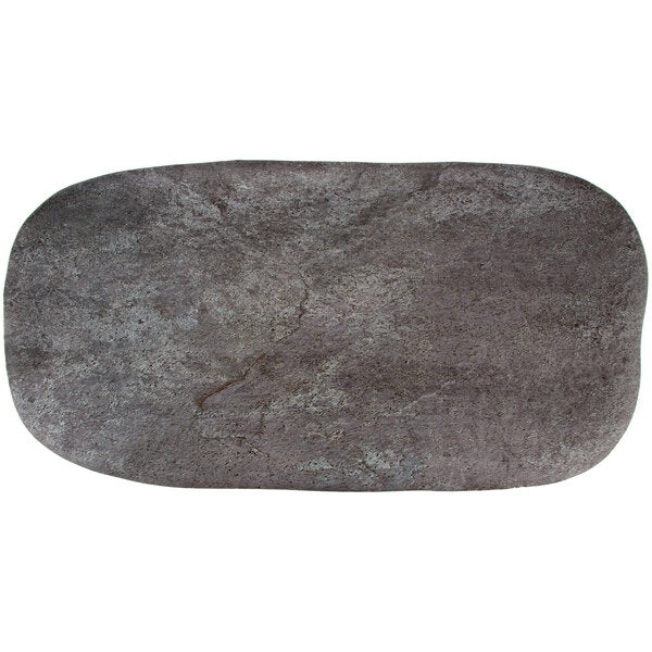 Moonstone 21-1/4" x 10-1/2" Faux Slate Rectangular Appetizer Plate