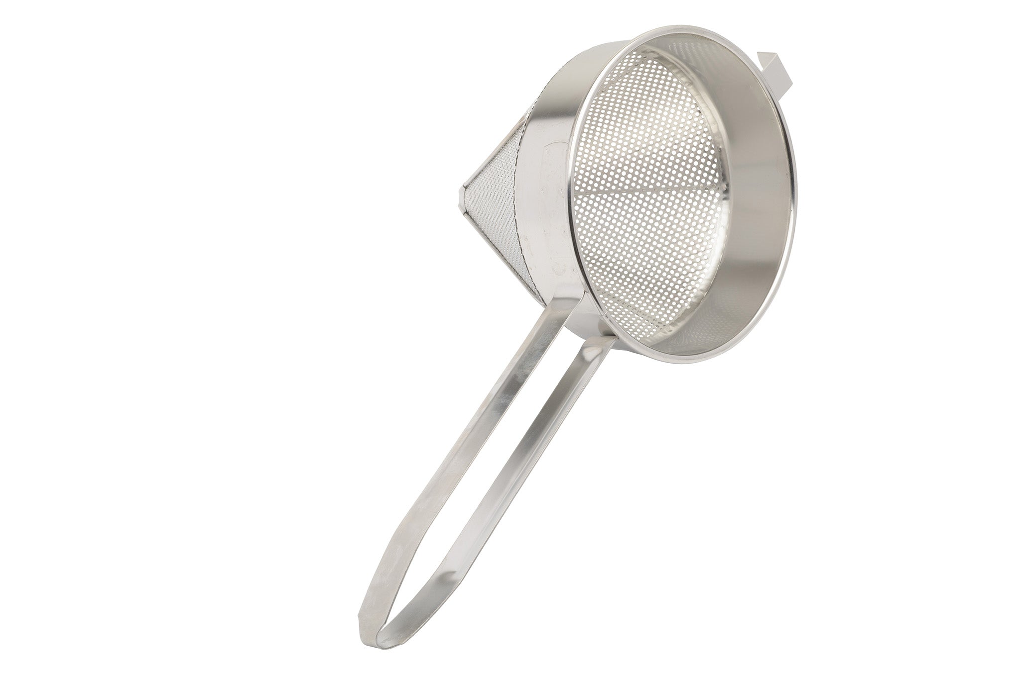 Chinese Strainer, 8"D, Coarse Mesh, Stainless Steel with Reinforced Rim