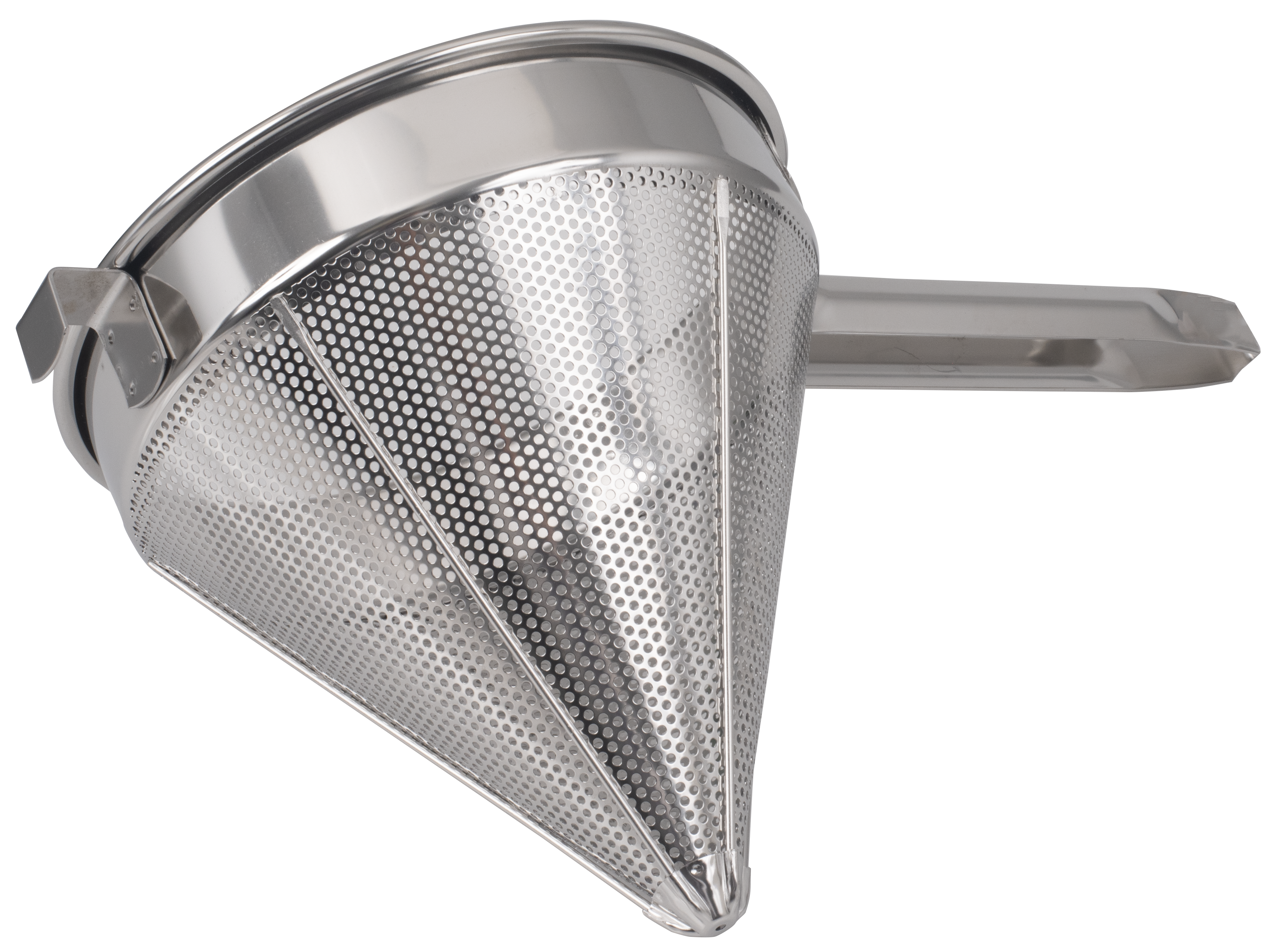 Chinese Strainer, 9"D, Coarse Mesh, Stainless Steel with Reinforced Rim