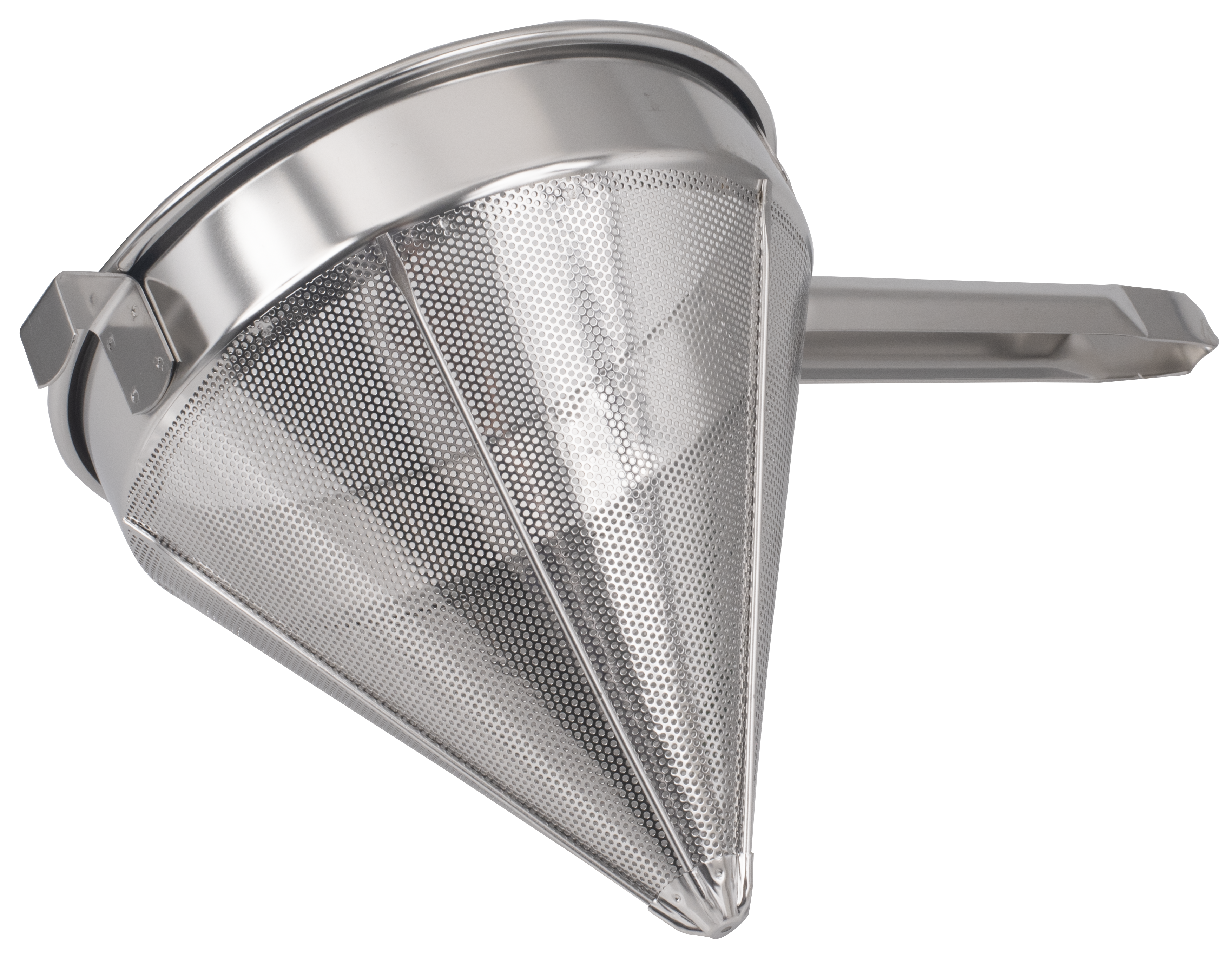 Chinese Strainer, 9"D, Fine Mesh, Stainless Steel with Reinforced Rim