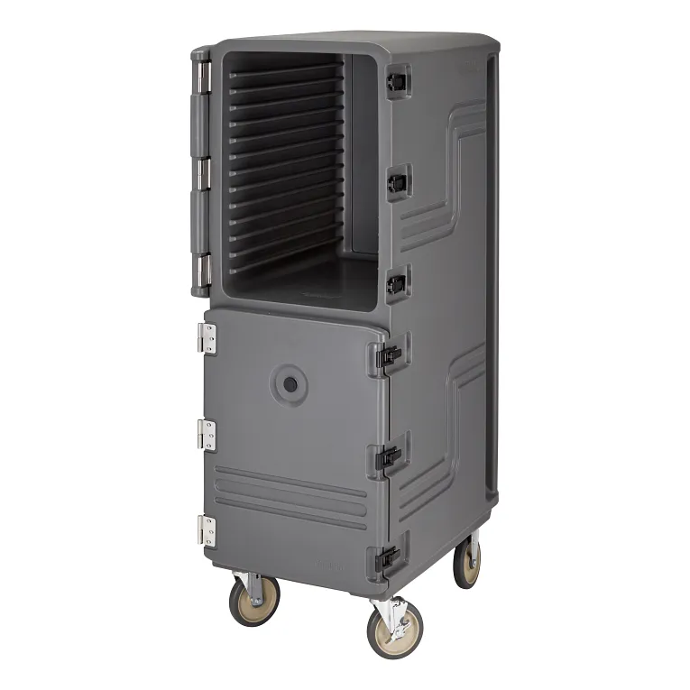 Camcart® Charcoal Gray Double Compartment Food Storage Box Carrier