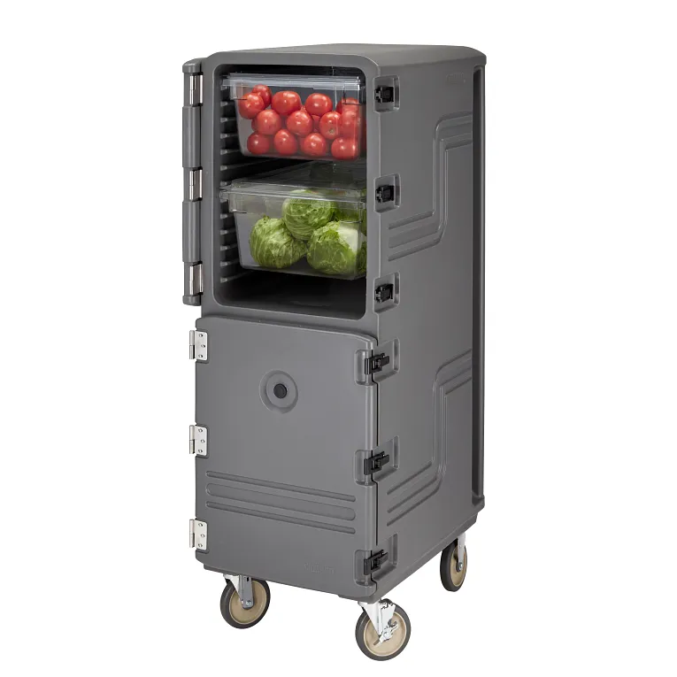 Camcart® Charcoal Gray Double Compartment Food Storage Box Carrier