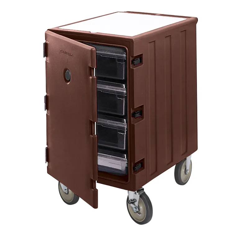 Camcart® Dark Brown Double Compartment Food Storage Box Carrier with Security Package