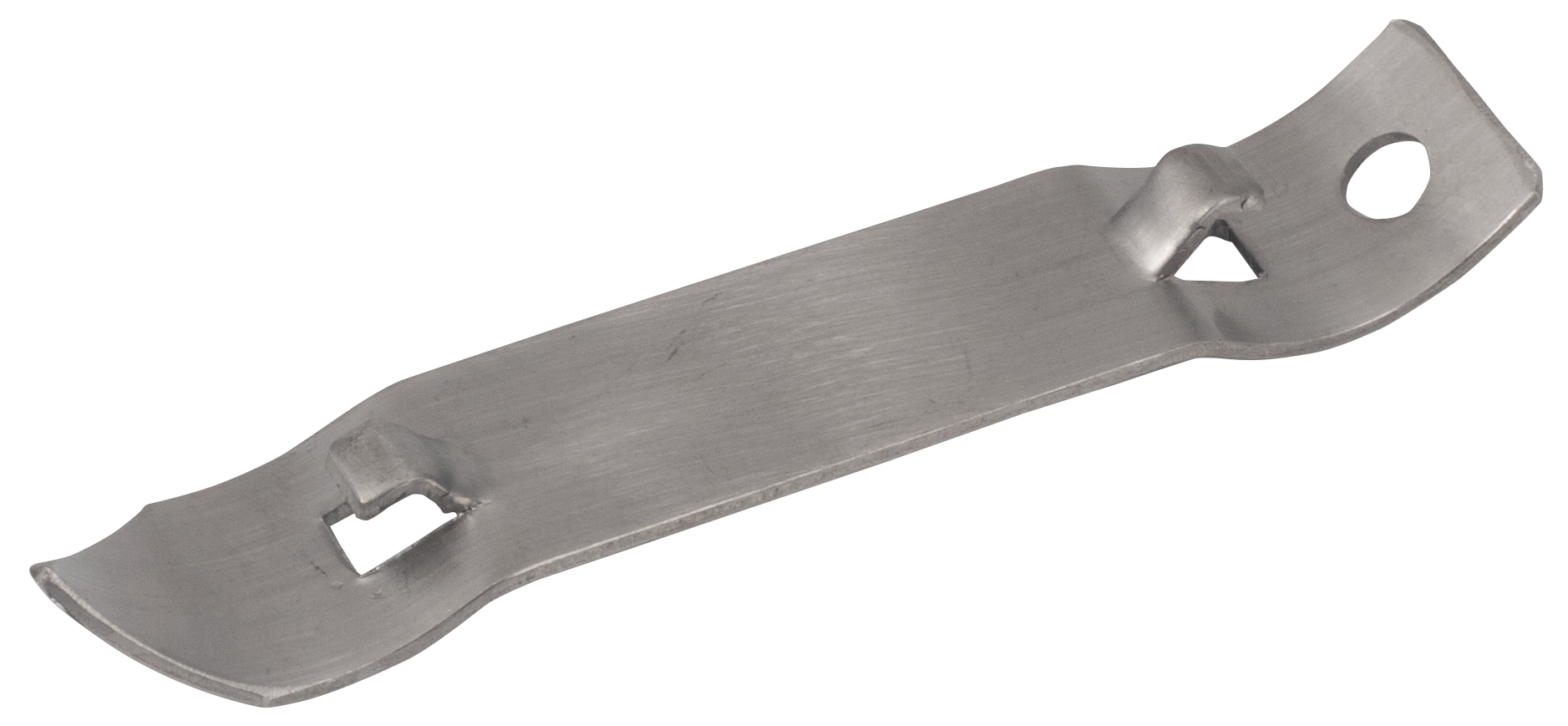 Bottle Opener/ Can Punch, 4"L, Plated Steel