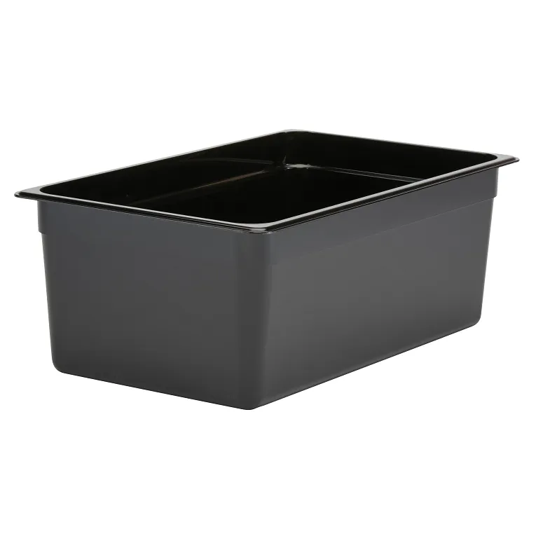 Camwear® 27 qt. Full Size Black Polycarbonate Food Pan