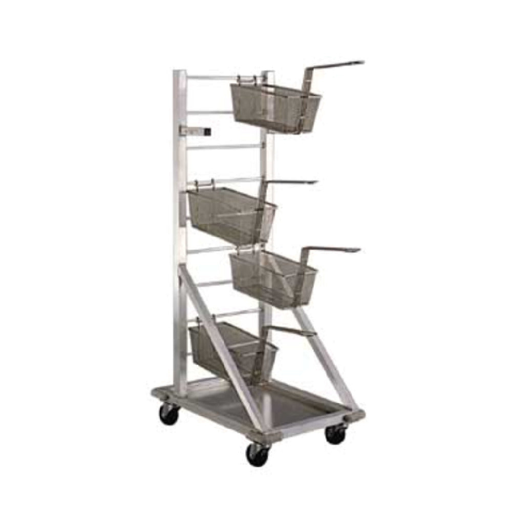 18-Basket Fry Rack Mobile - Drip Pan Included