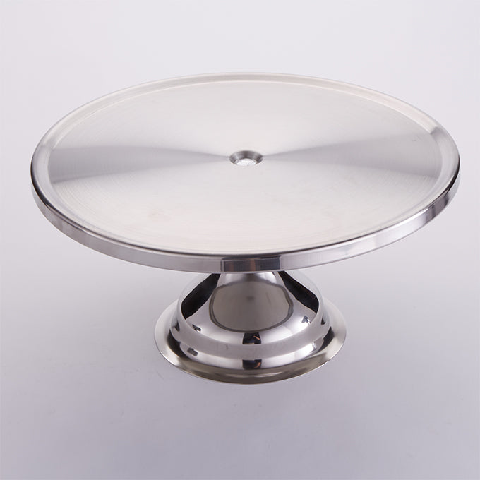 13-1/2" x 7-1/2" Cake Stand, Stainless Steel