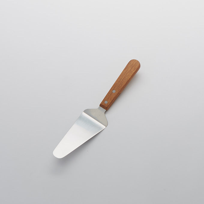 Stainless Steel Pizza/Pie Server, 10"L, Wood Handle
