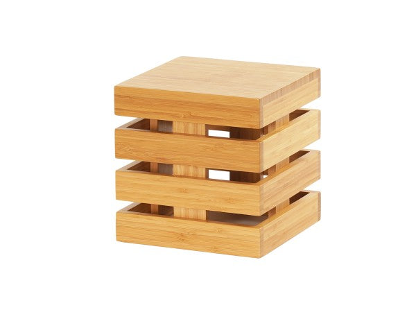 Bamboo 9" x 9" Square Crate Riser