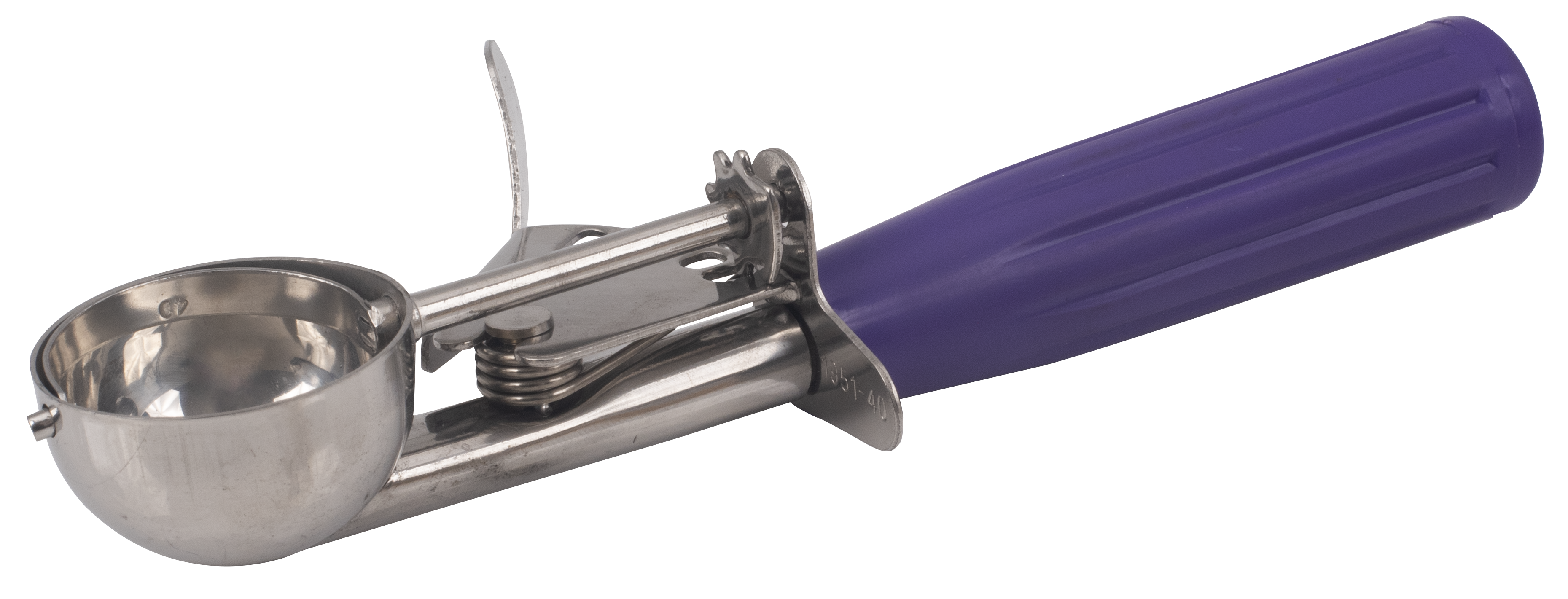 Ice Cream Disher, Purple, Size 40, 18/8 Stainless Steel NSF