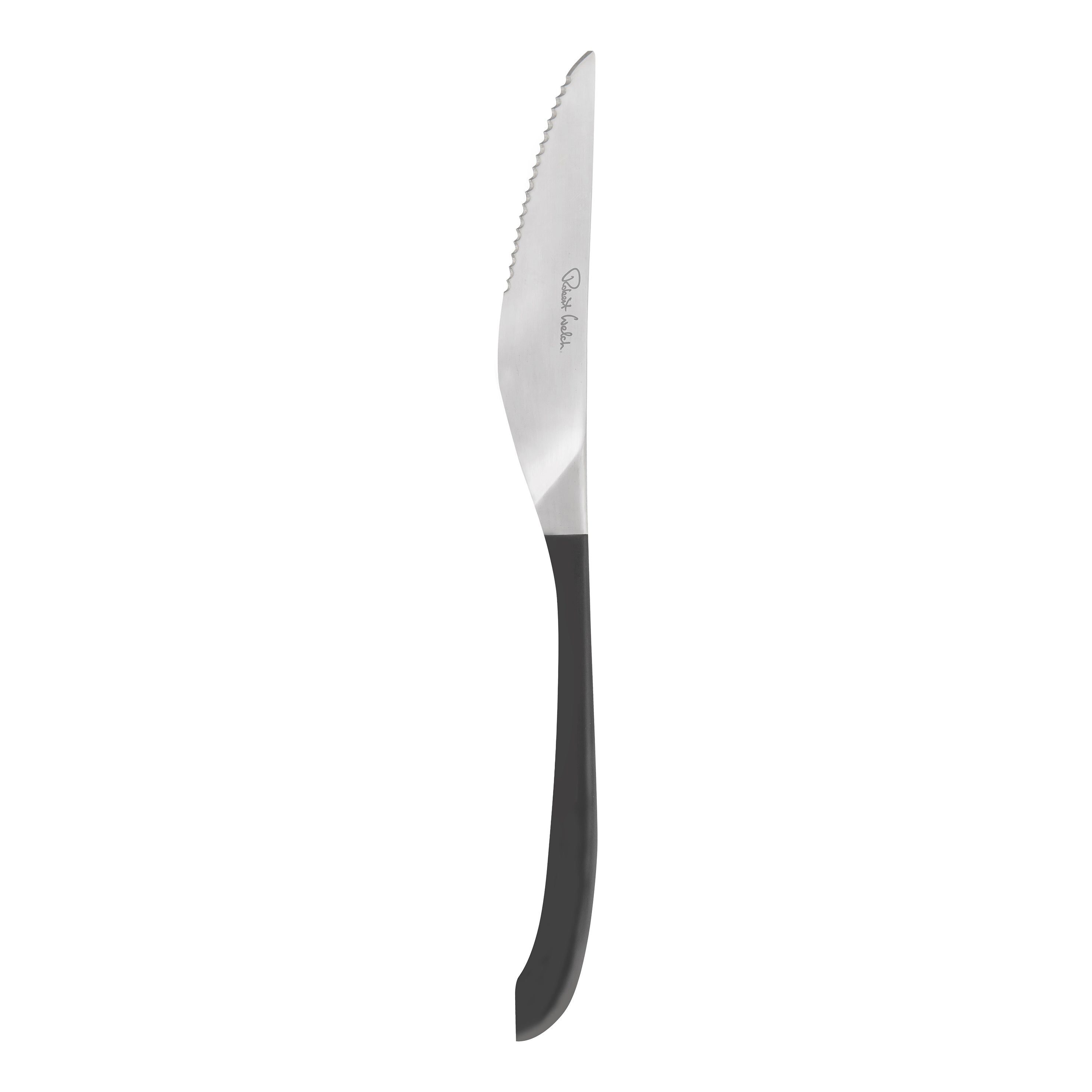 Serrated Steak Knife L 9.625" Contour Noir