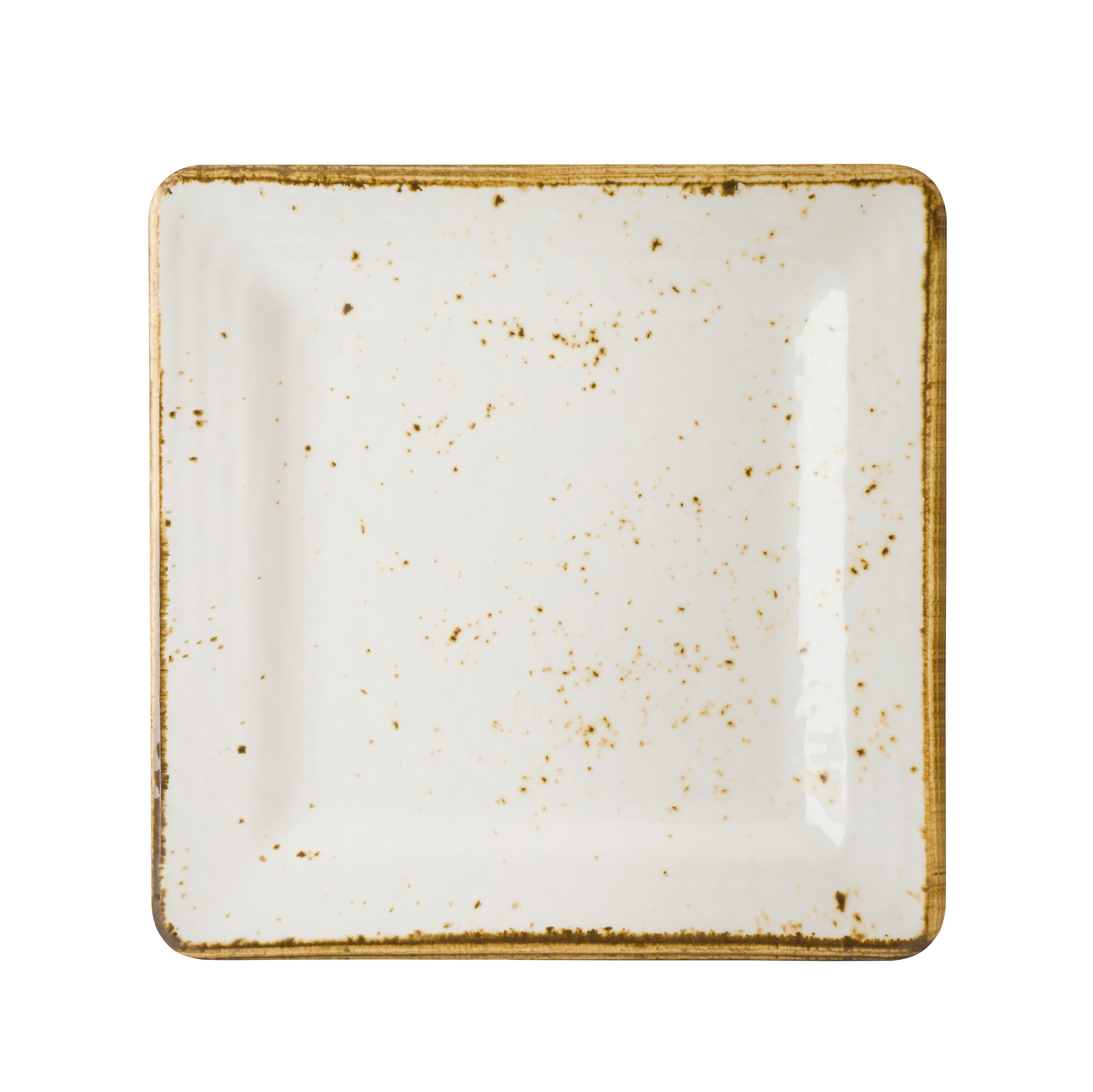 Square Plate L 9.0" W 9.0" Craft White Mel