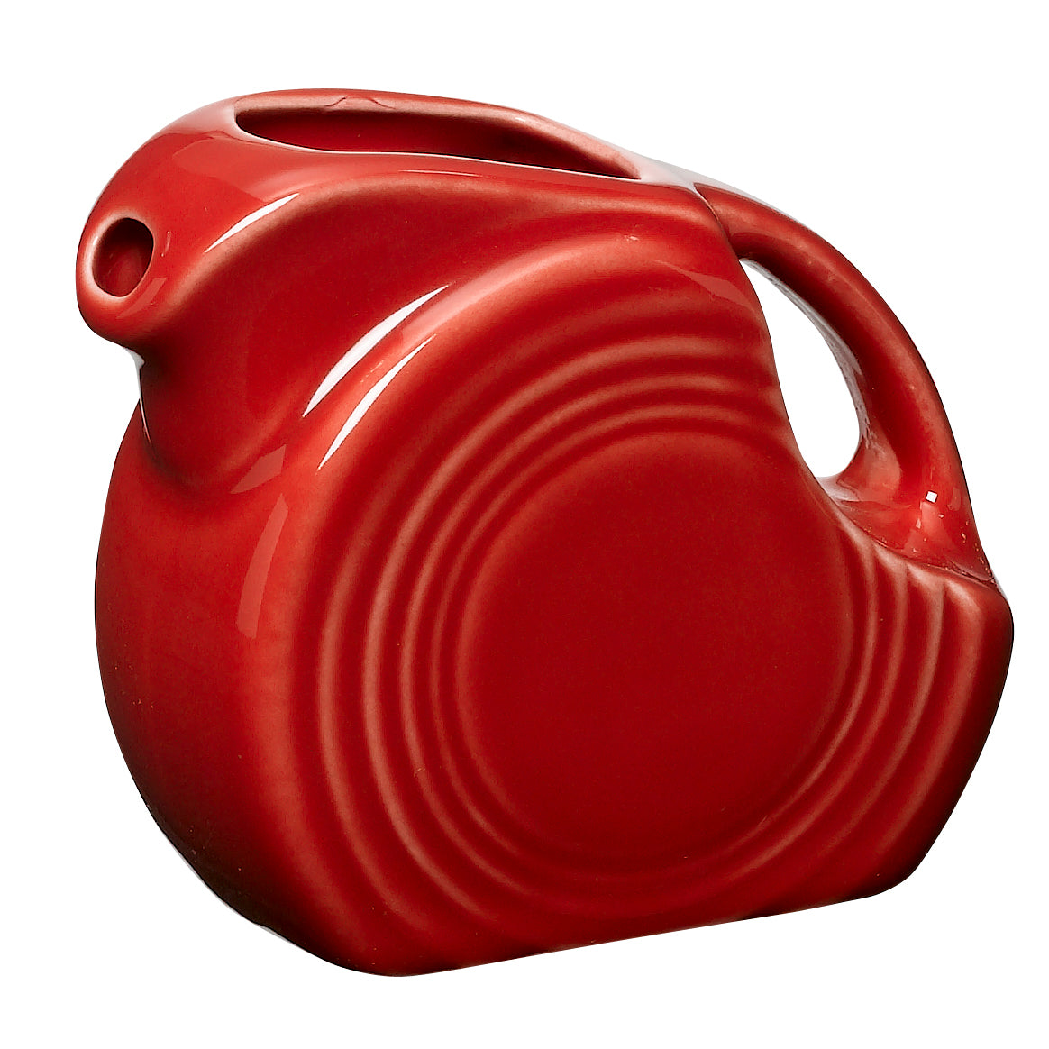 Disc Pitcher L 3.625" W 1.75" (5.0 Oz) Fiesta Scarlet