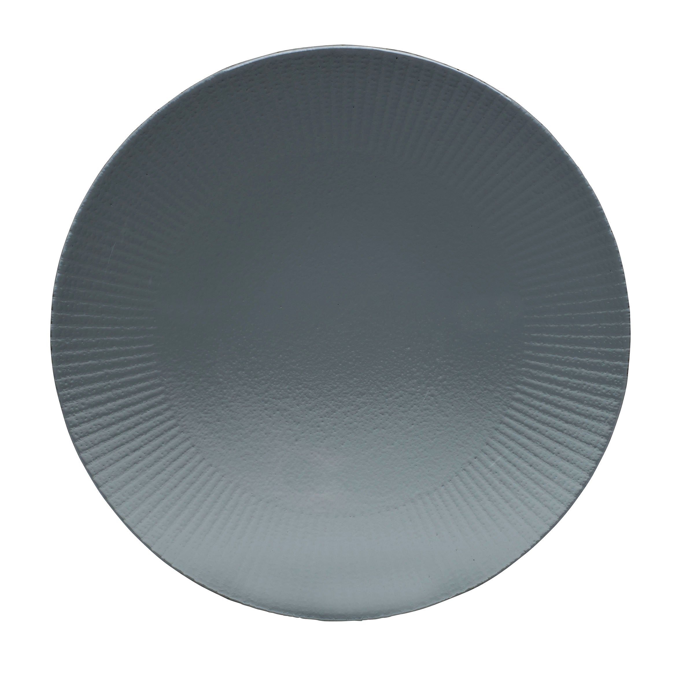 Gourmet Coupe Plate 11.25" Dia. Willow Smoke