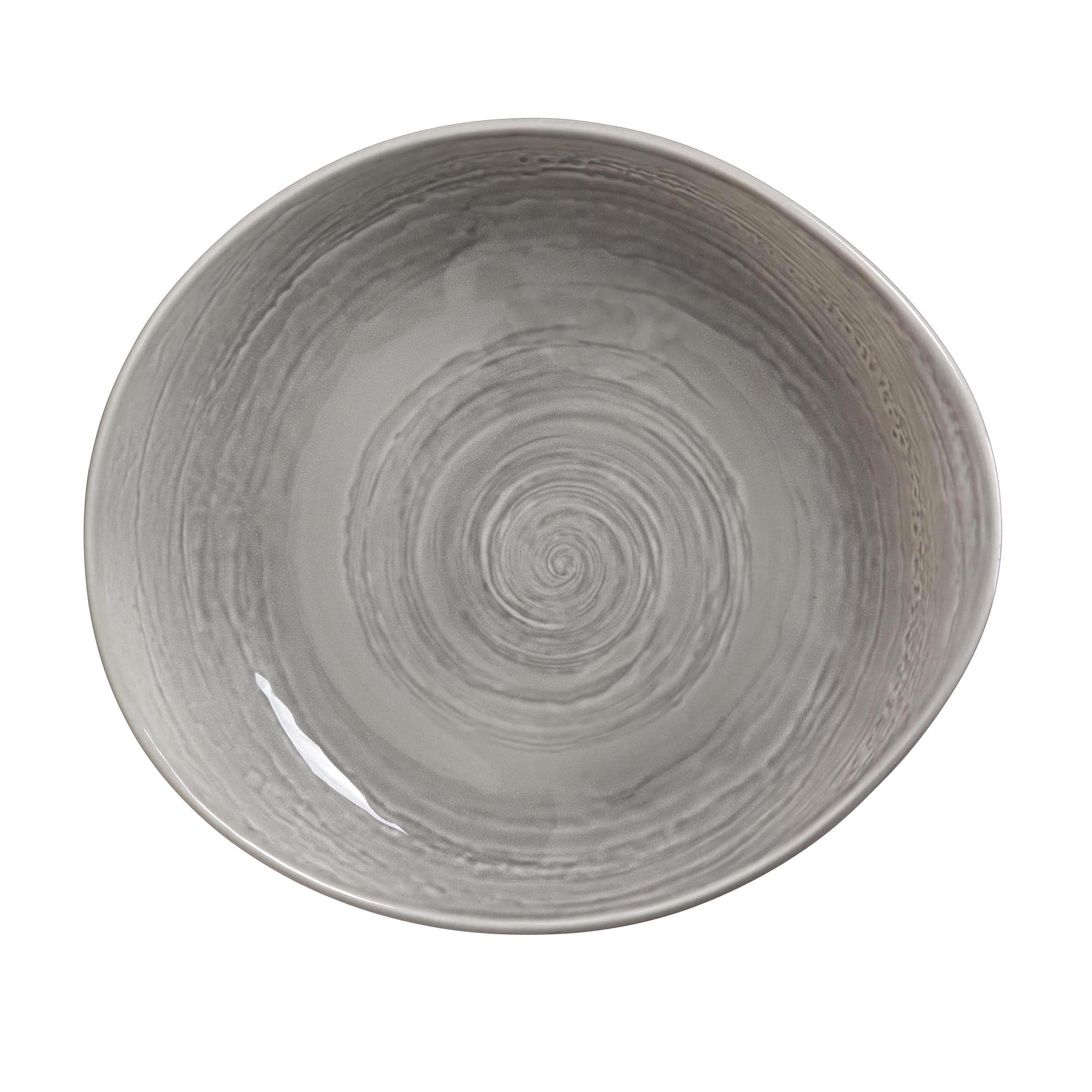 Bowl L 11.0" W 9.5" (32.0 Oz) Scape Grey