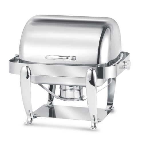 Park Avenue 4 Quart Rectangular Chafing Dish, Brushed Stainless Steel