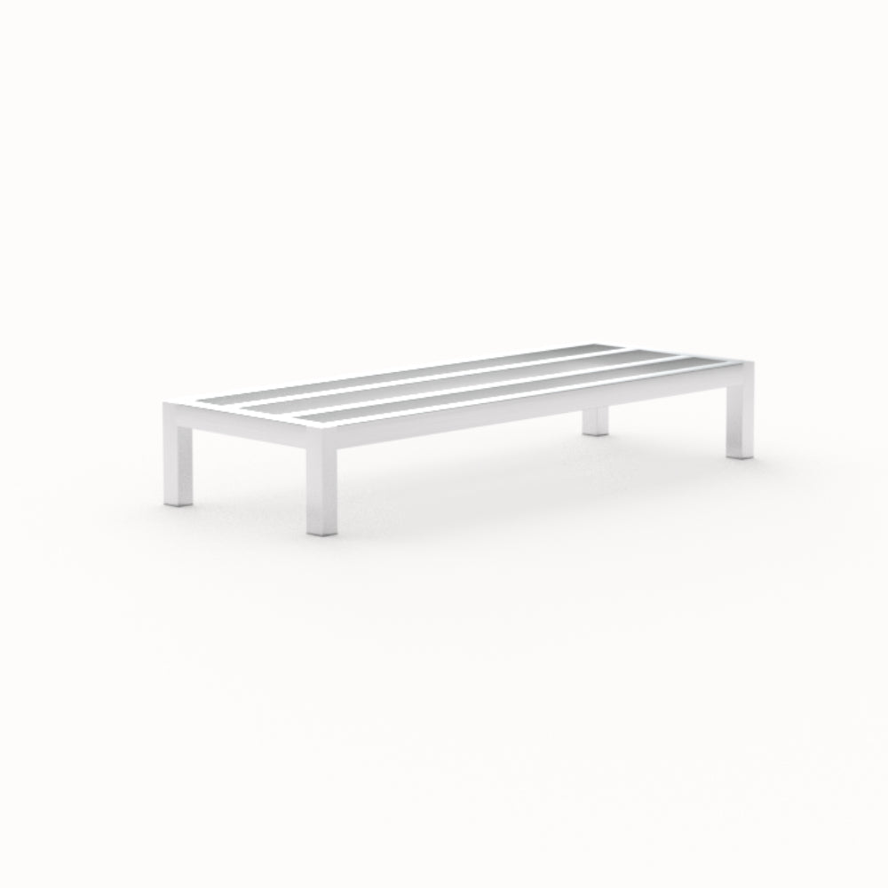 Welded Aluminum Dunnage Rack - HD-Bar (Tubular) - Heavy Duty Series - 18"W x 8"H x 48"L