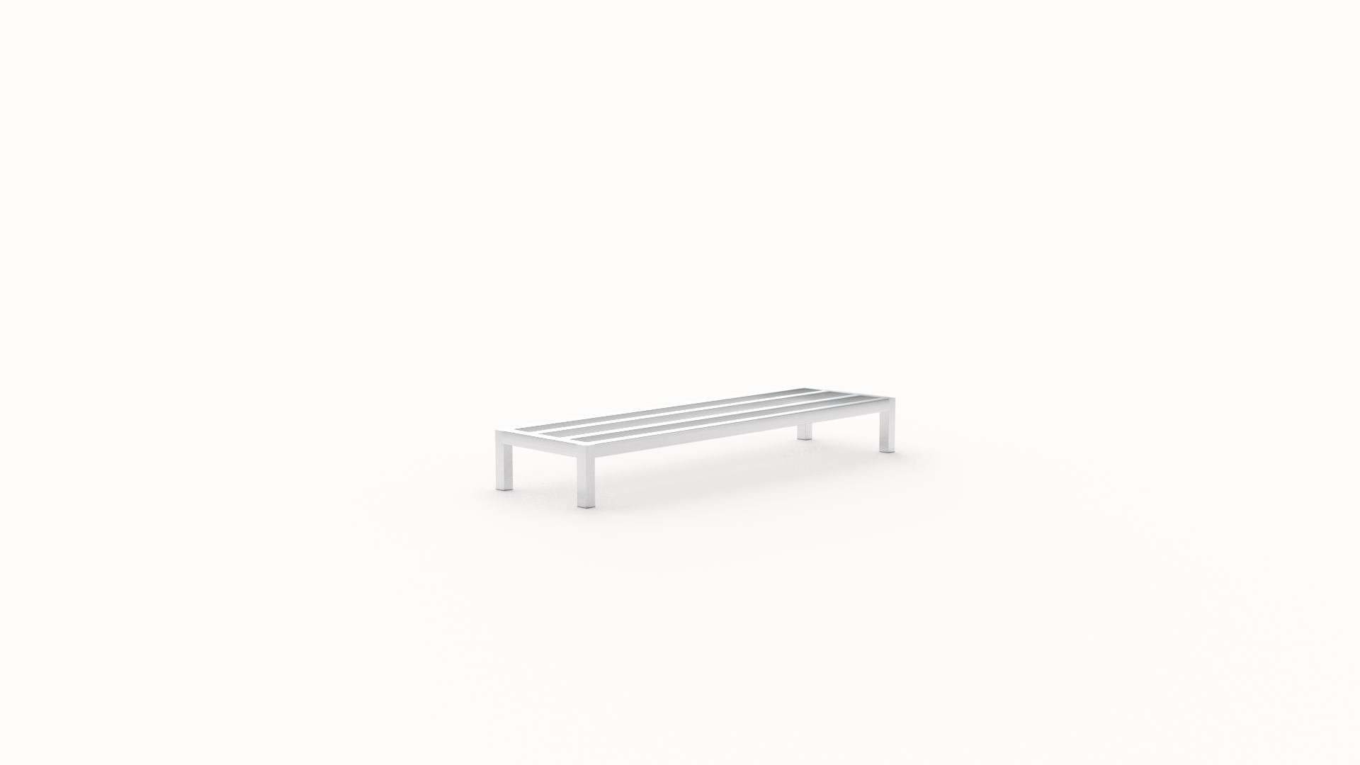 Welded Aluminum Dunnage Rack - HD-Bar (Tubular) - Heavy Duty Series - 20"W x 12"H x 36"L