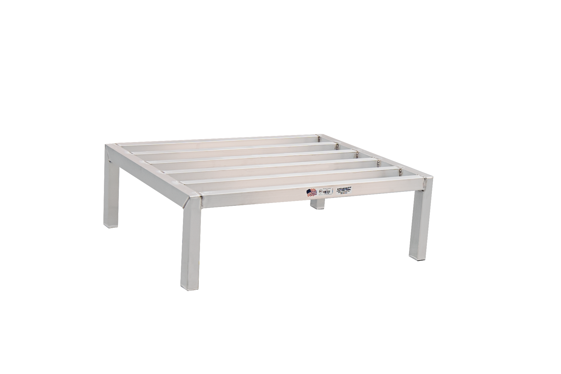 Welded Aluminum Dunnage Rack - HD-Bar (Tubular) - Heavy Duty Series - 24"W x 12"H x 36"L