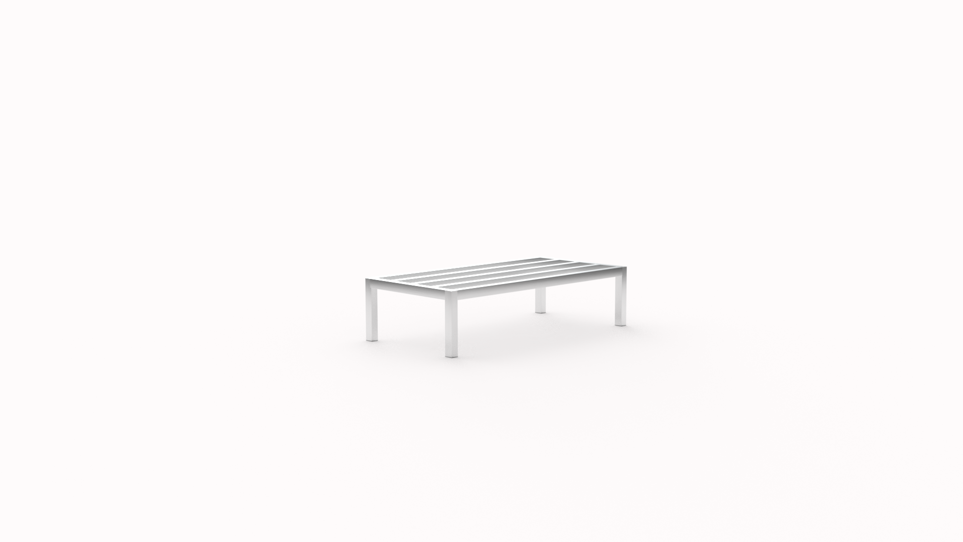 Welded Aluminum Dunnage Rack - HD-Bar (Tubular) - Heavy Duty Series - 24"W x 12"H x 48"L