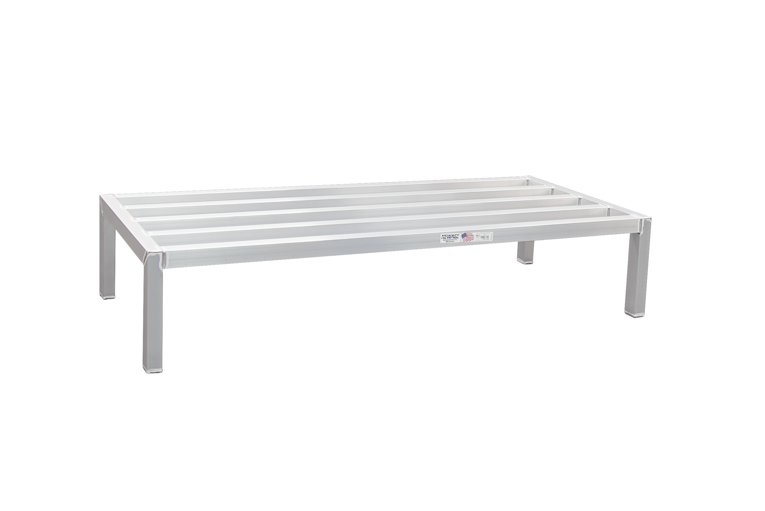 Welded Aluminum Dunnage Rack - HD-Bar (Tubular) - Heavy Duty Series - 24"W x 12"H x 60"L